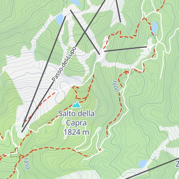 Map of Cresta di Gallo