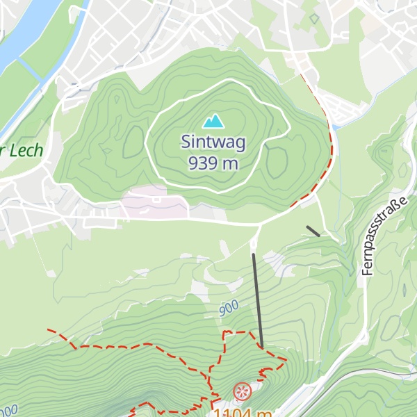 Map of Mitarbeiterwohnhaus BKH Reutte