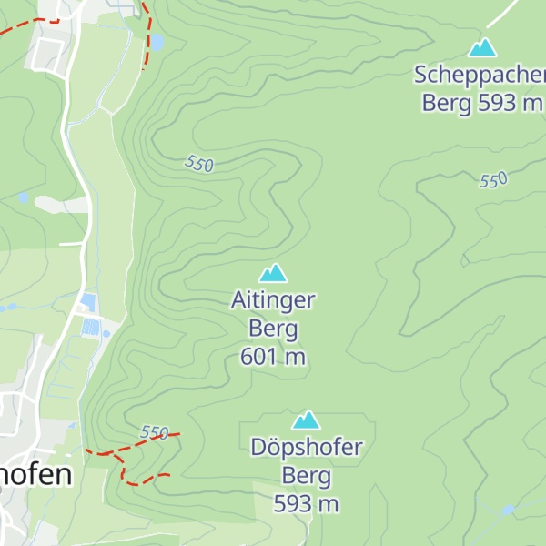 Map of Aitinger Berg