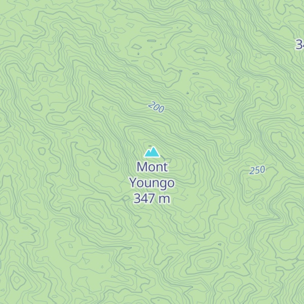 Map of Mont Youngo