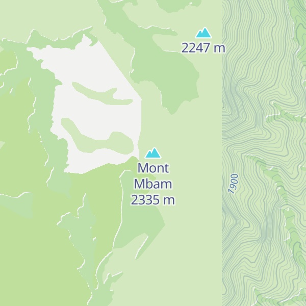 Map of Mont Mbam