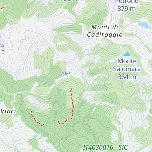 Map of Monte della Croce
