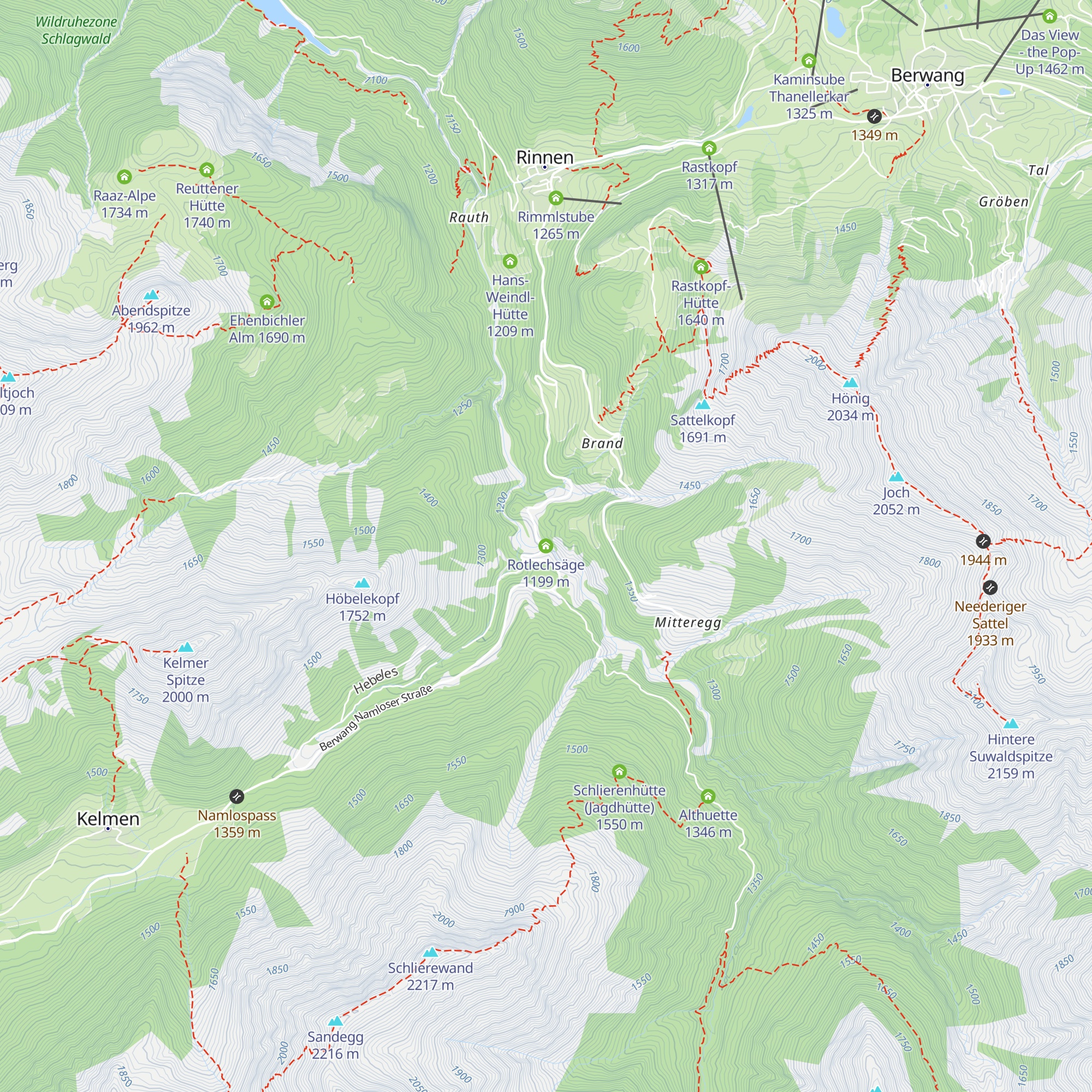 Rotlechsäge map
