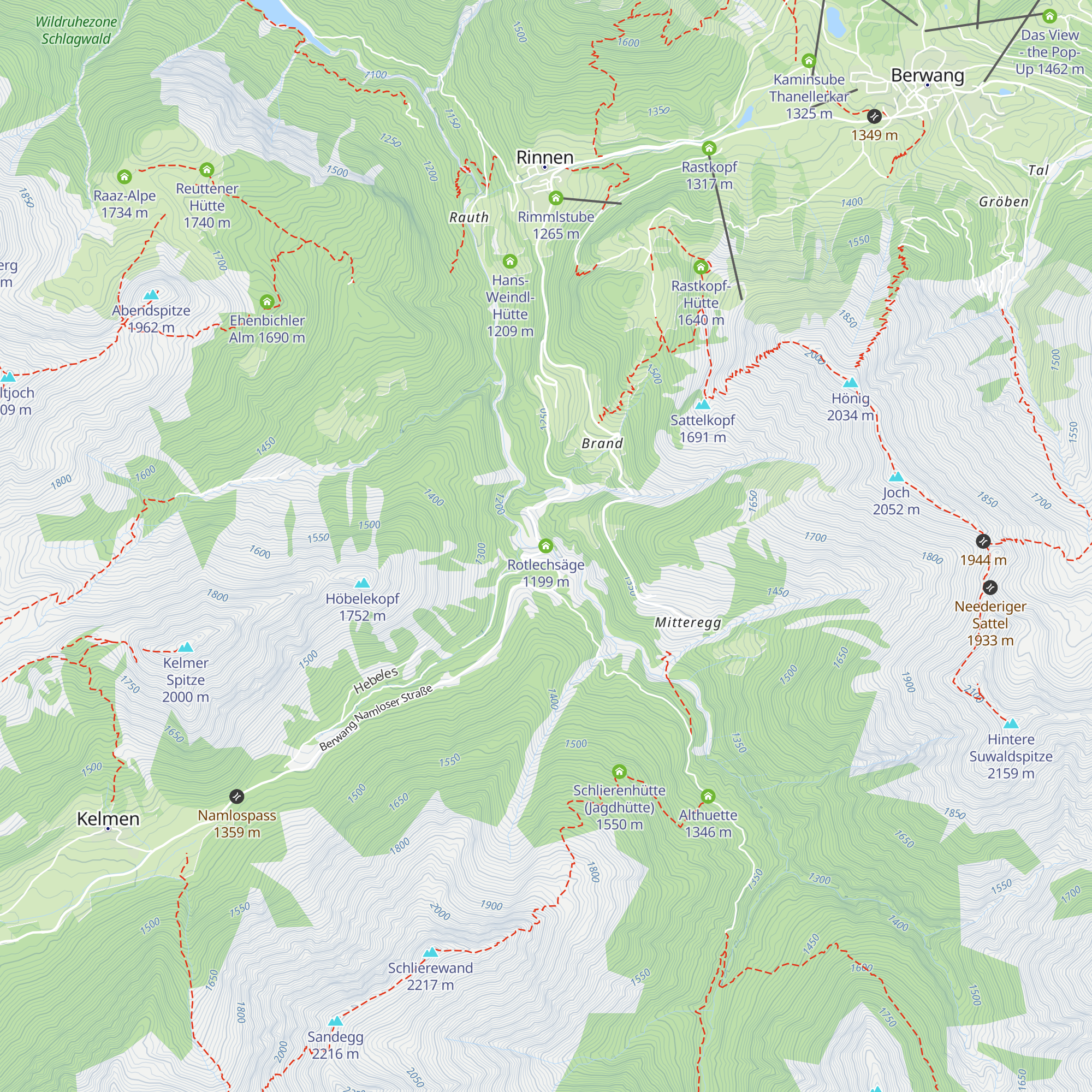 Rotlechsäge map