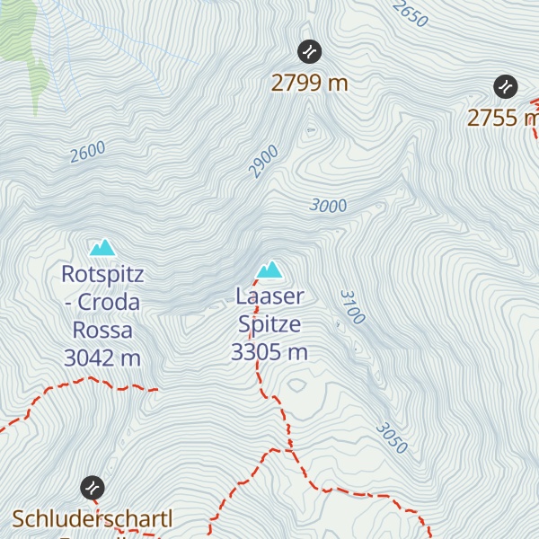 Map of Laaser Spitze