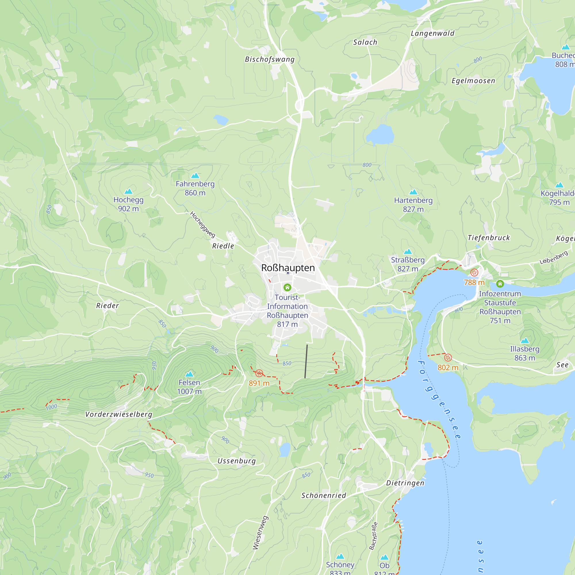 Tourist-Information Roßhaupten map