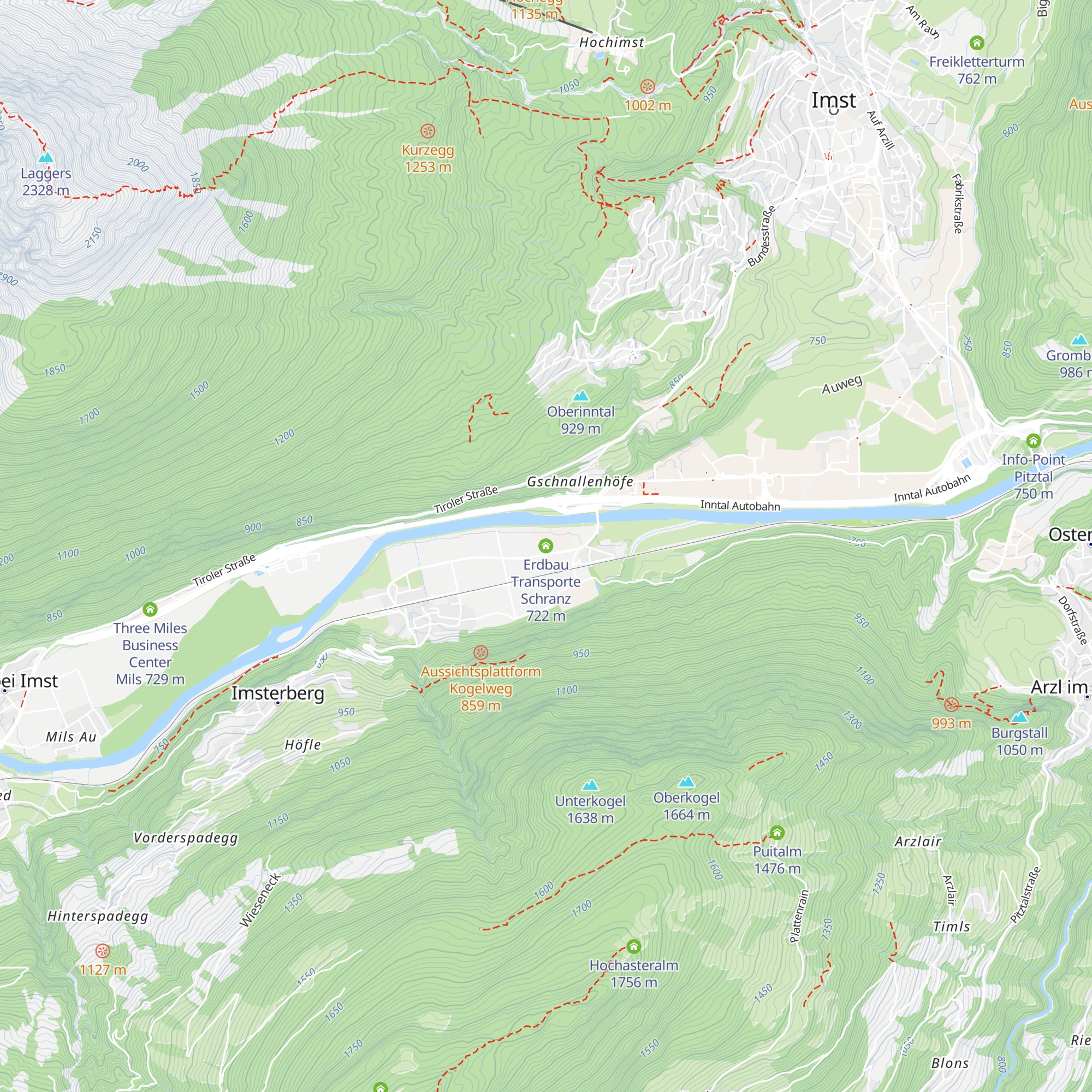 Erdbau Transporte Schranz map