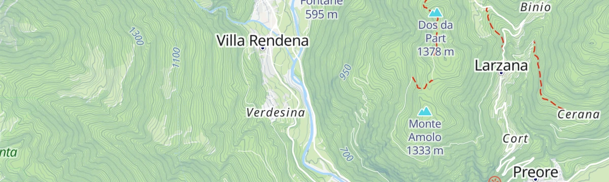 Map of the start of Fiume Sarca NK5