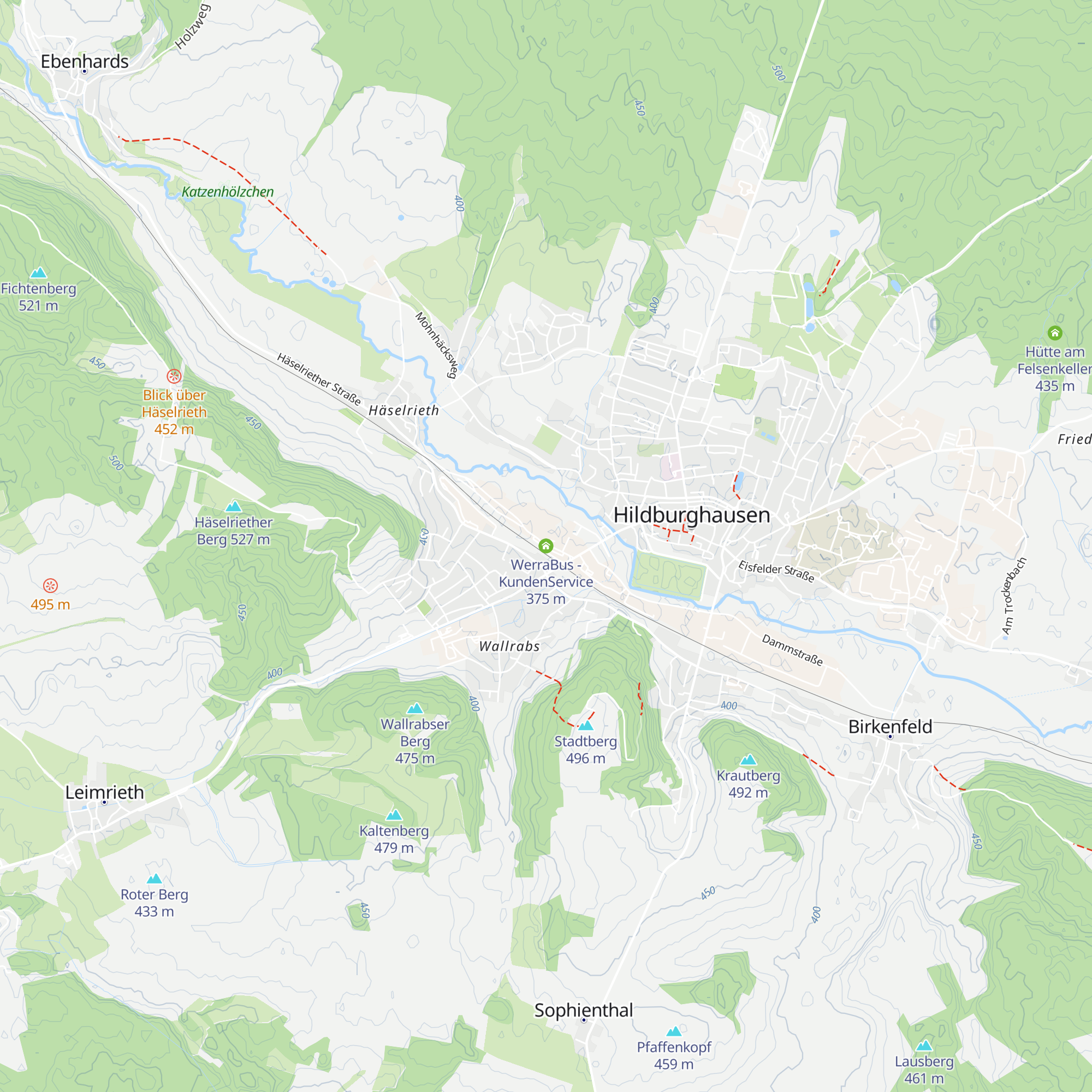 WerraBus - KundenService map