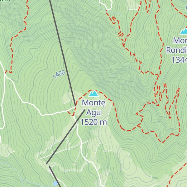 Map of Monte Agu