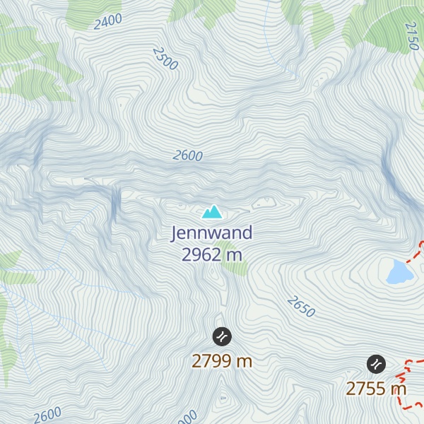 Map of Jennwand