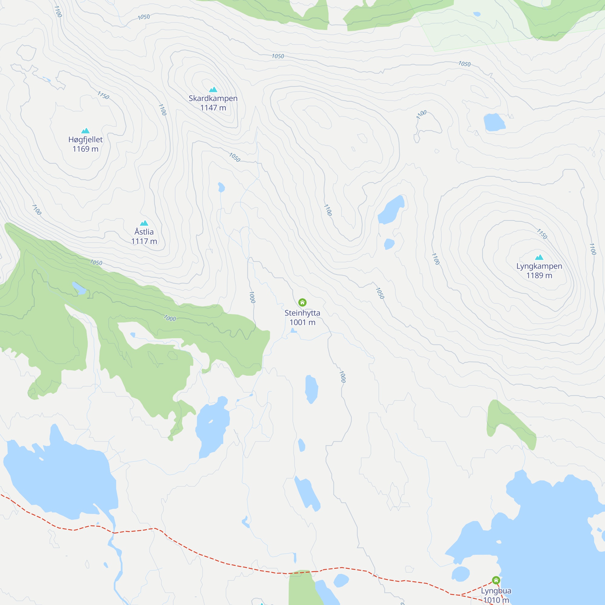 Steinhytta map