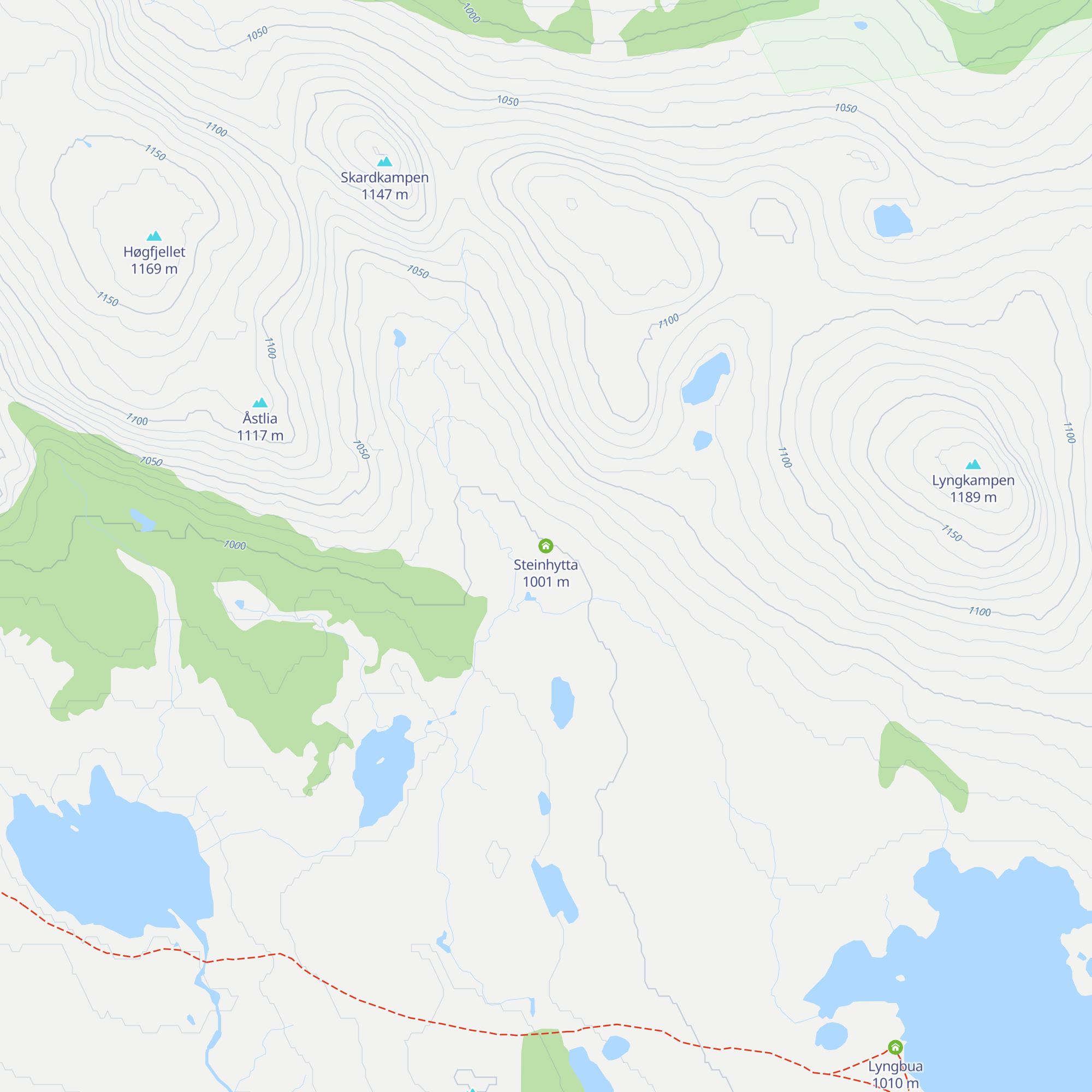 Steinhytta map