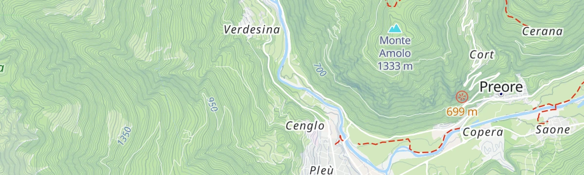 Map of the start of Rio Maftina Z