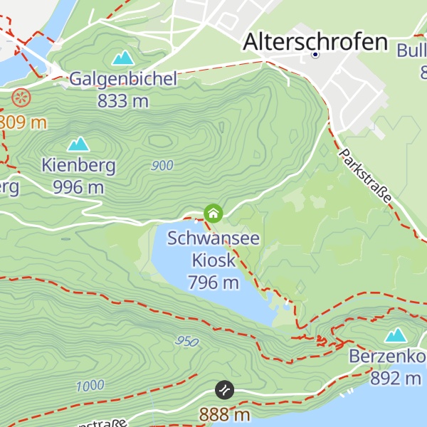 Map of Schwansee Kiosk
