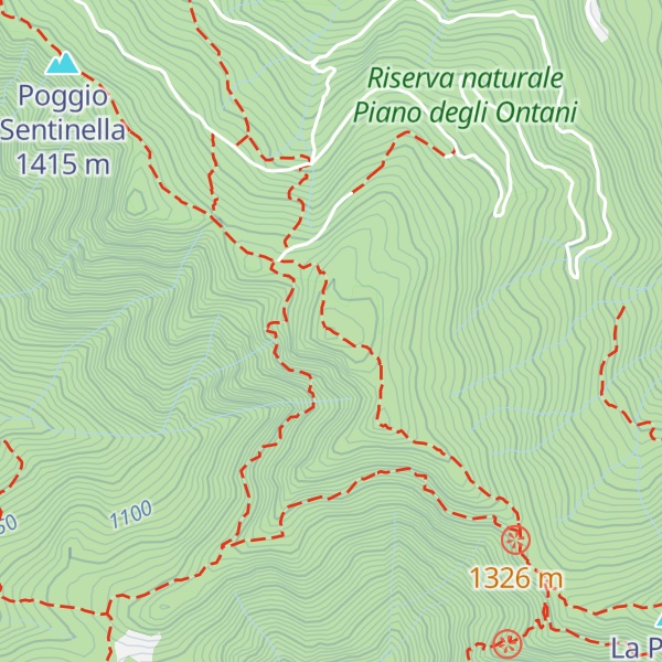 Map of Monte Caligi