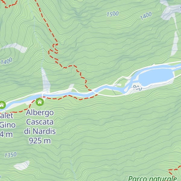 Map of Val Genova information point