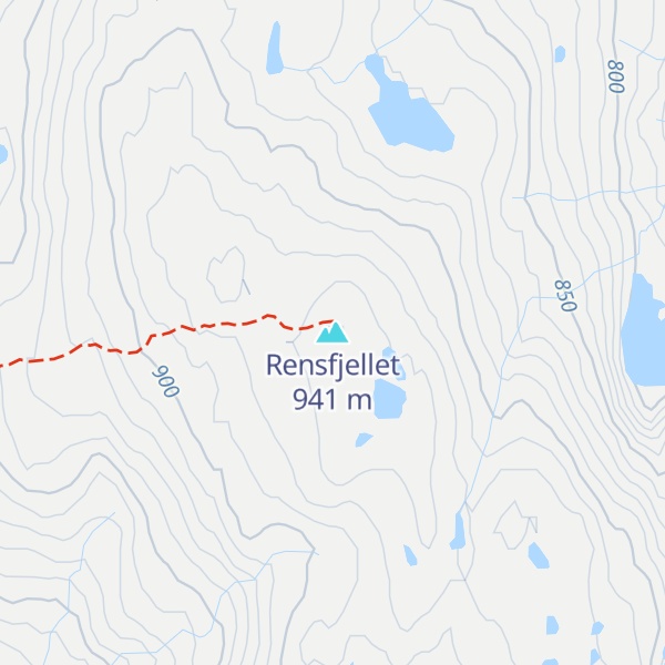 Map of Rensfjellet