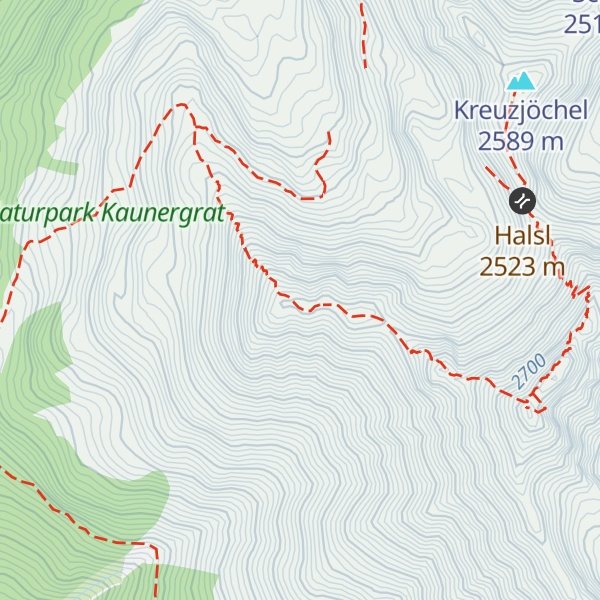 Map of Kleine Aifnerspitze