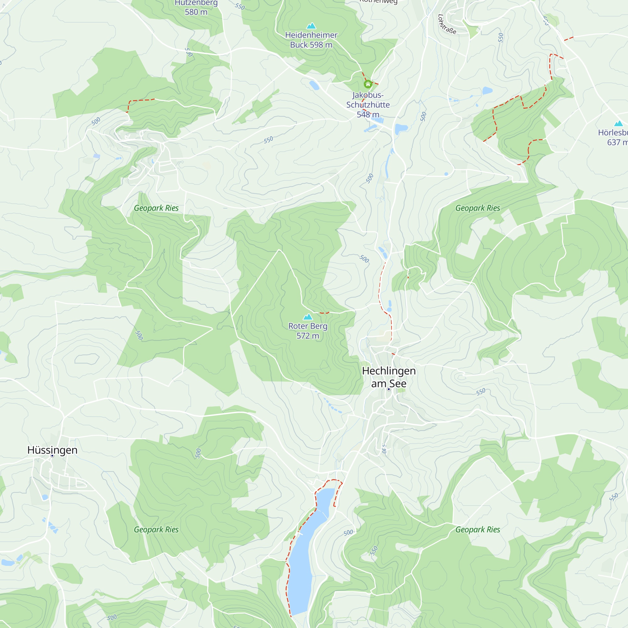 Burgweg-Hütte map