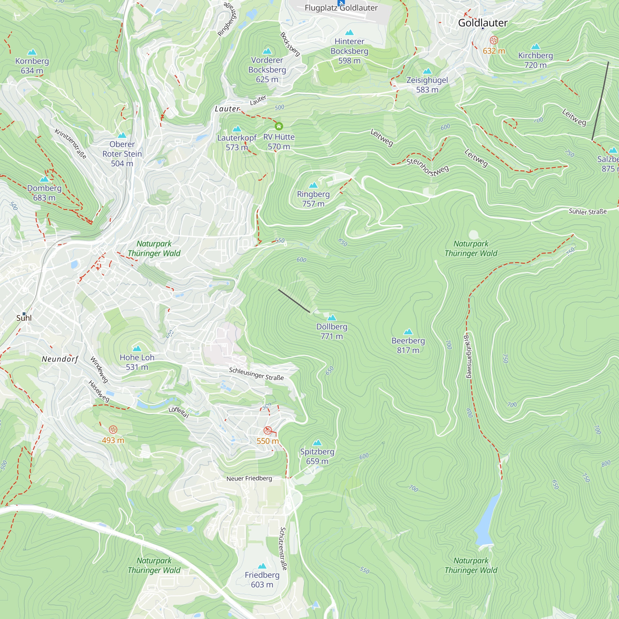 Döllberg-Hütte map