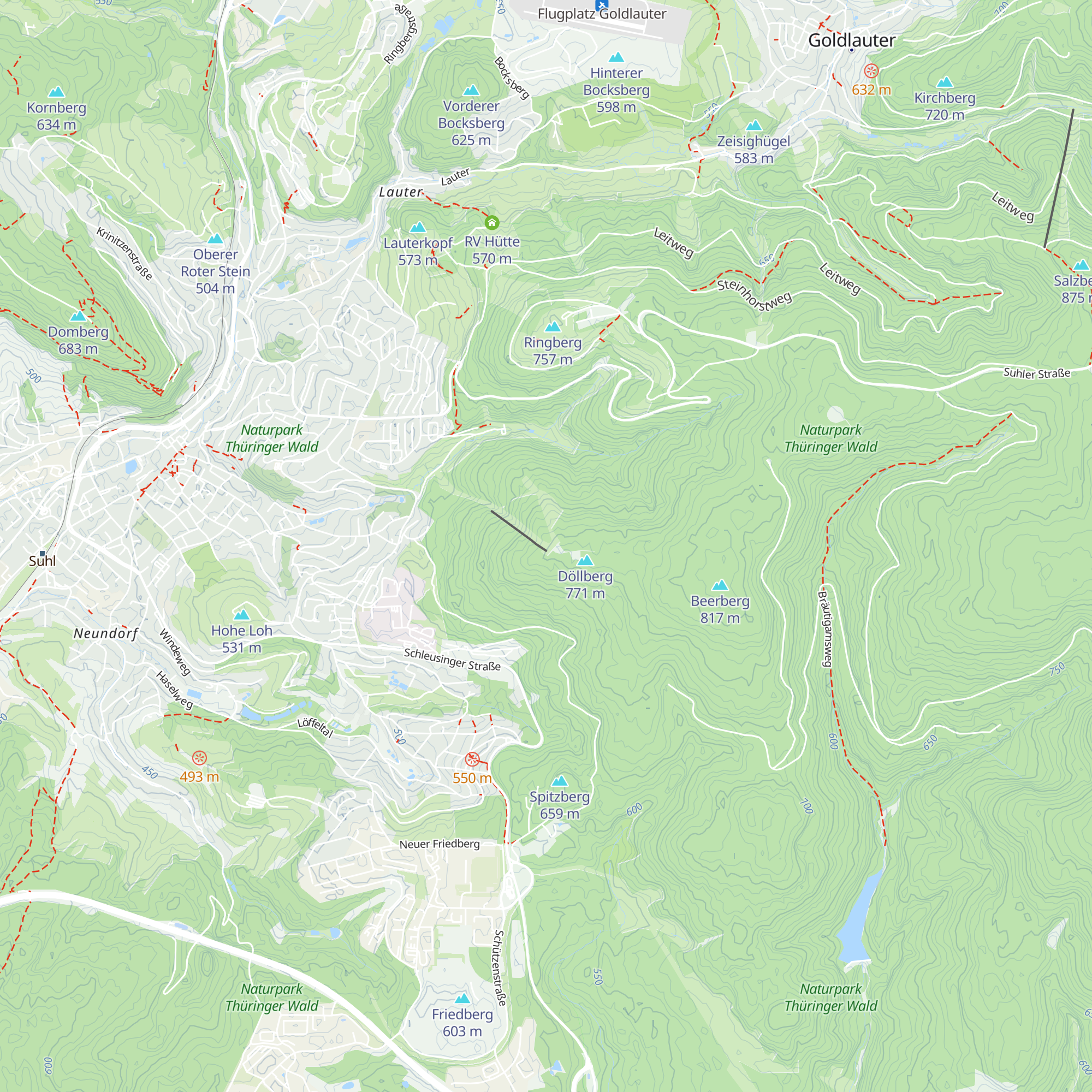 Döllberg-Hütte map
