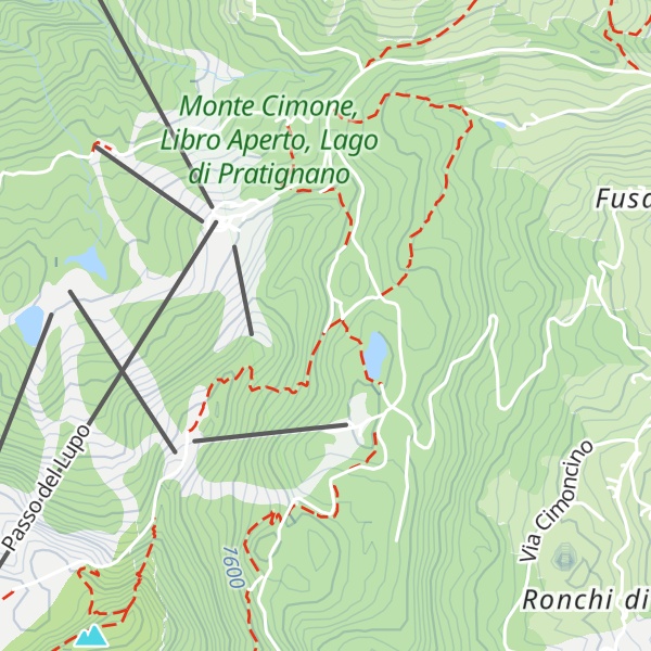 Map of Rifugio Ninfa