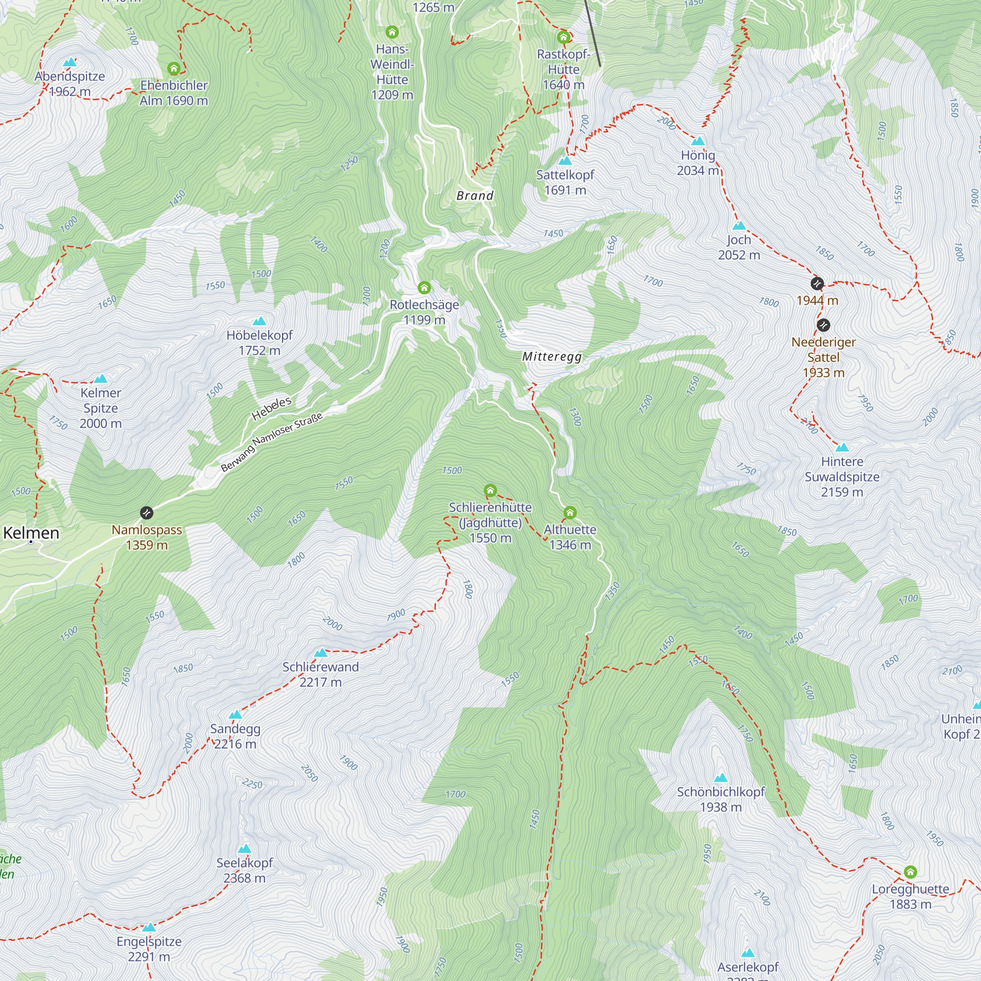Schlierenhütte (Jagdhütte) map