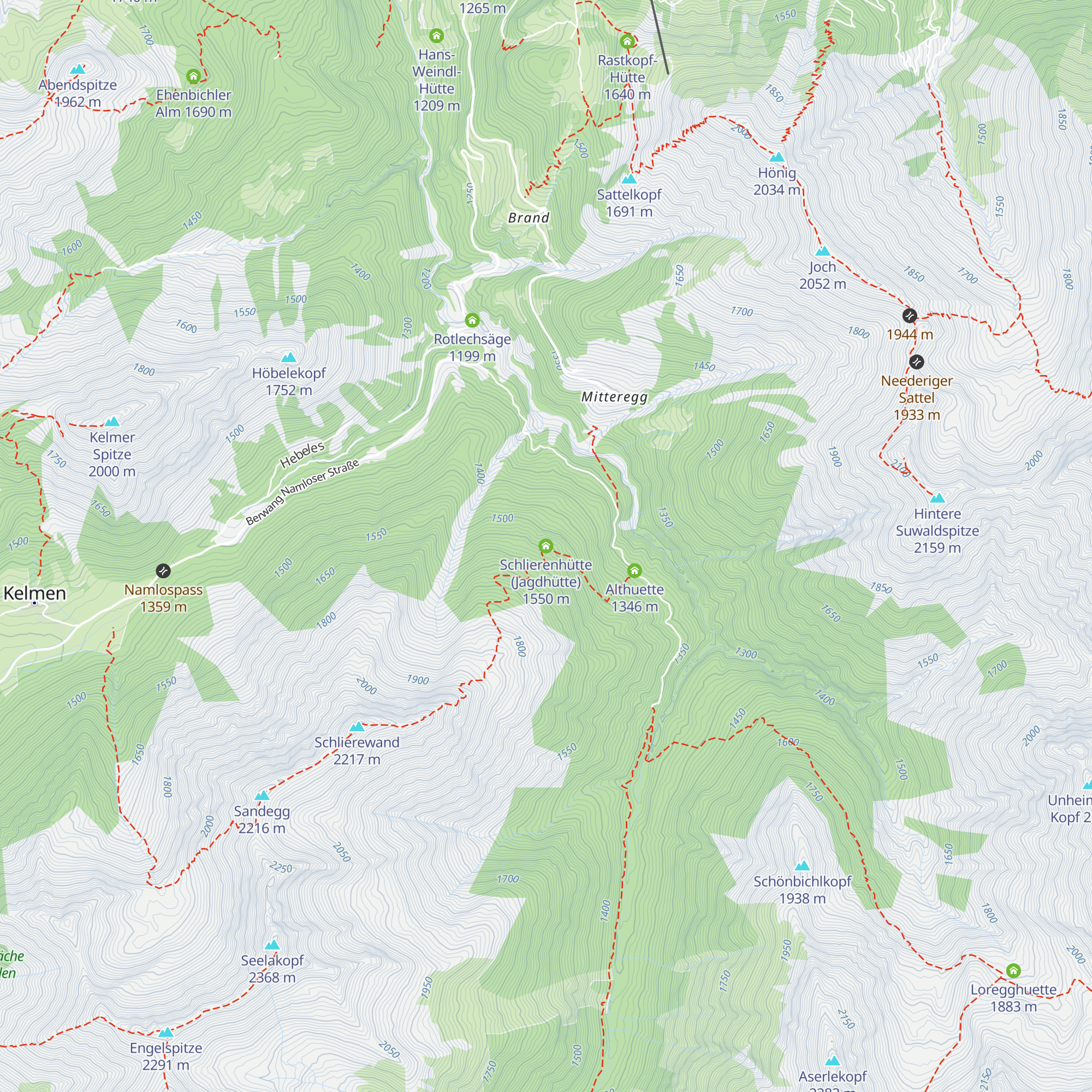 Schlierenhütte (Jagdhütte) map