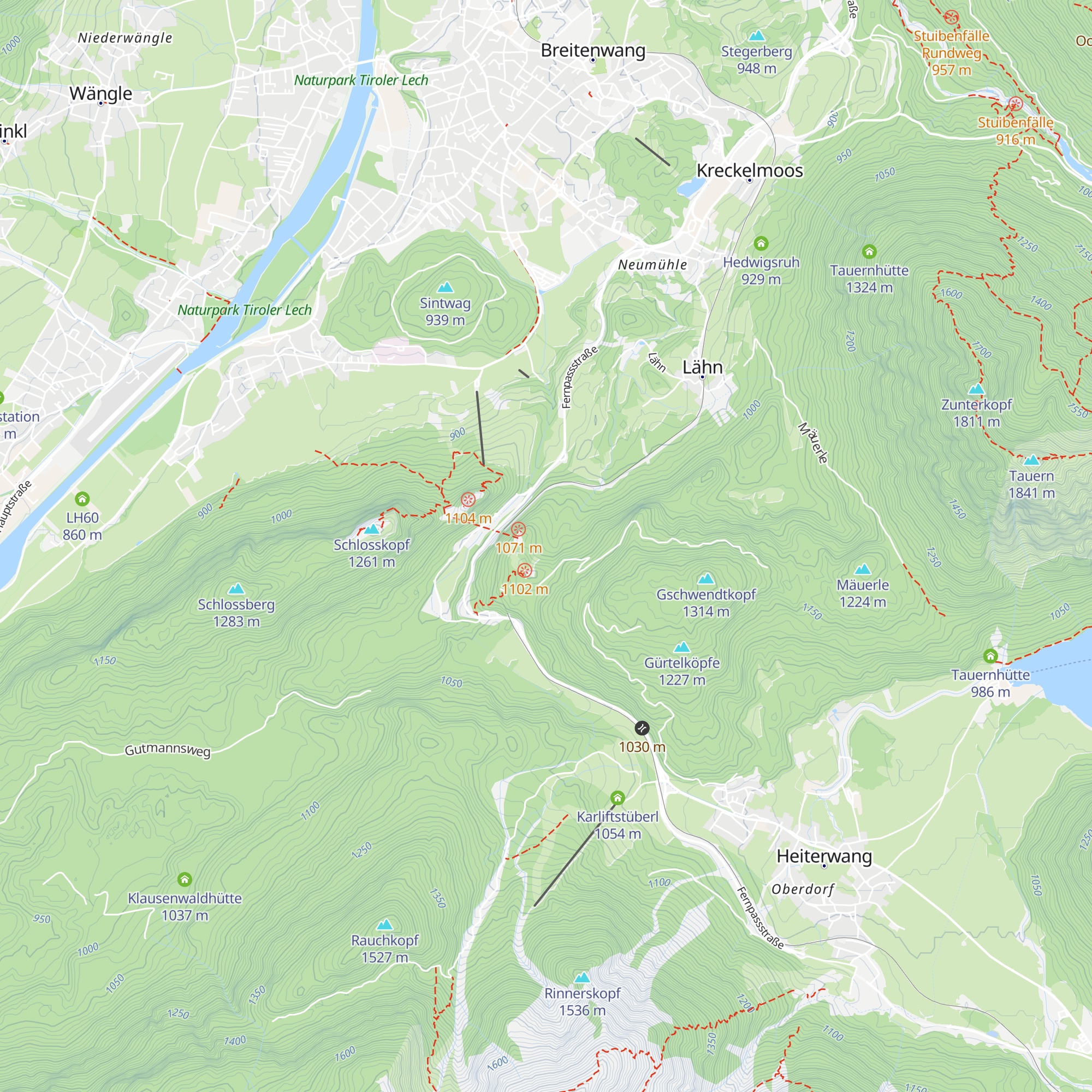Claudiahütte map