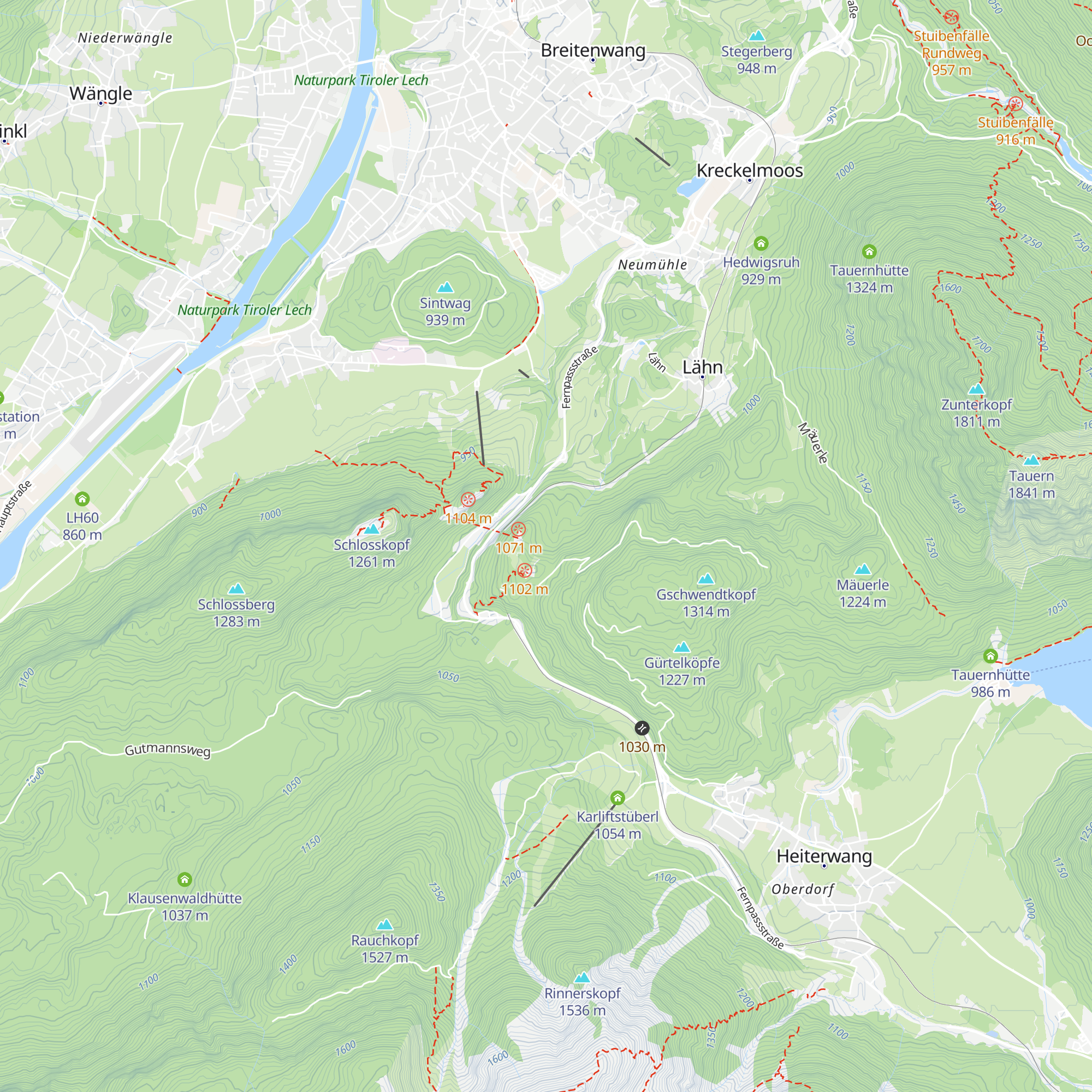 Claudiahütte map