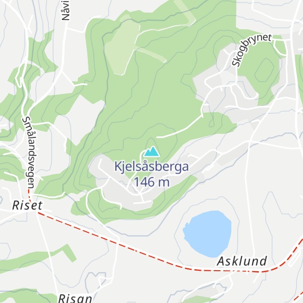 Map of Kjelsåsberga