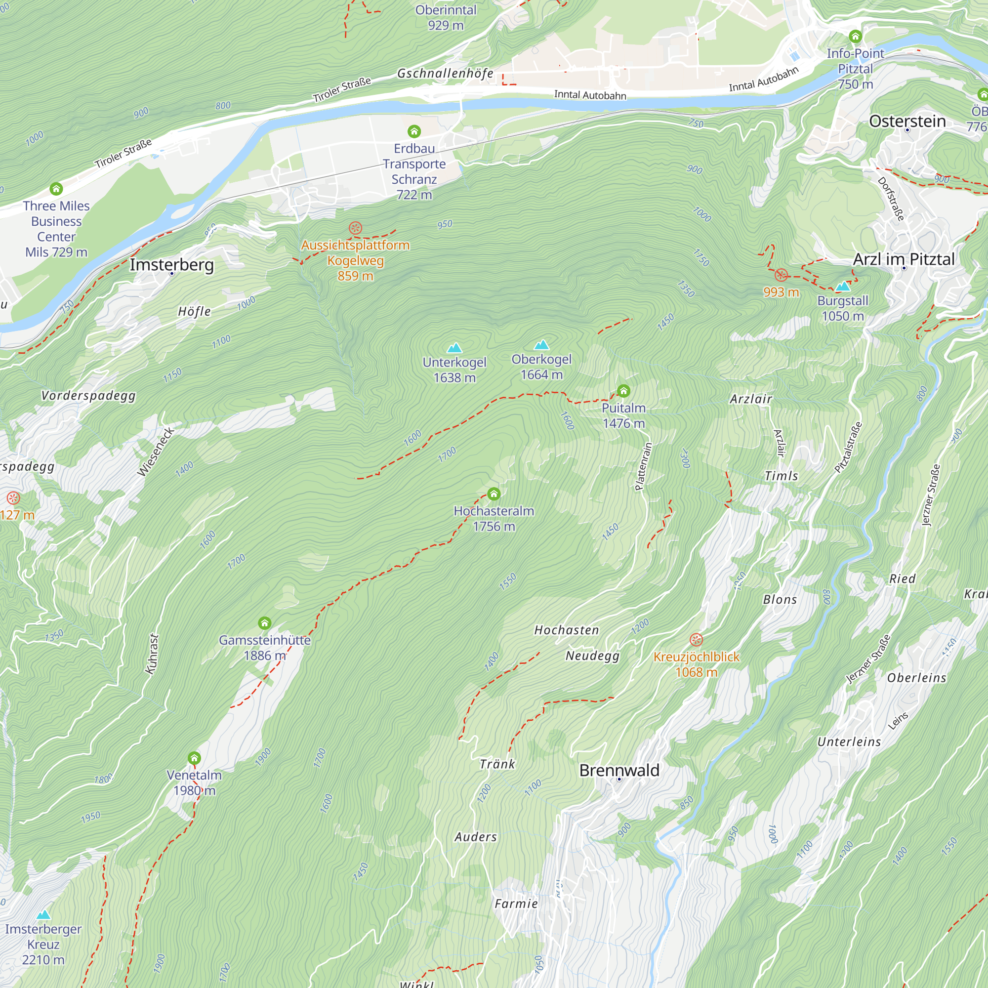 Hochasteralm map