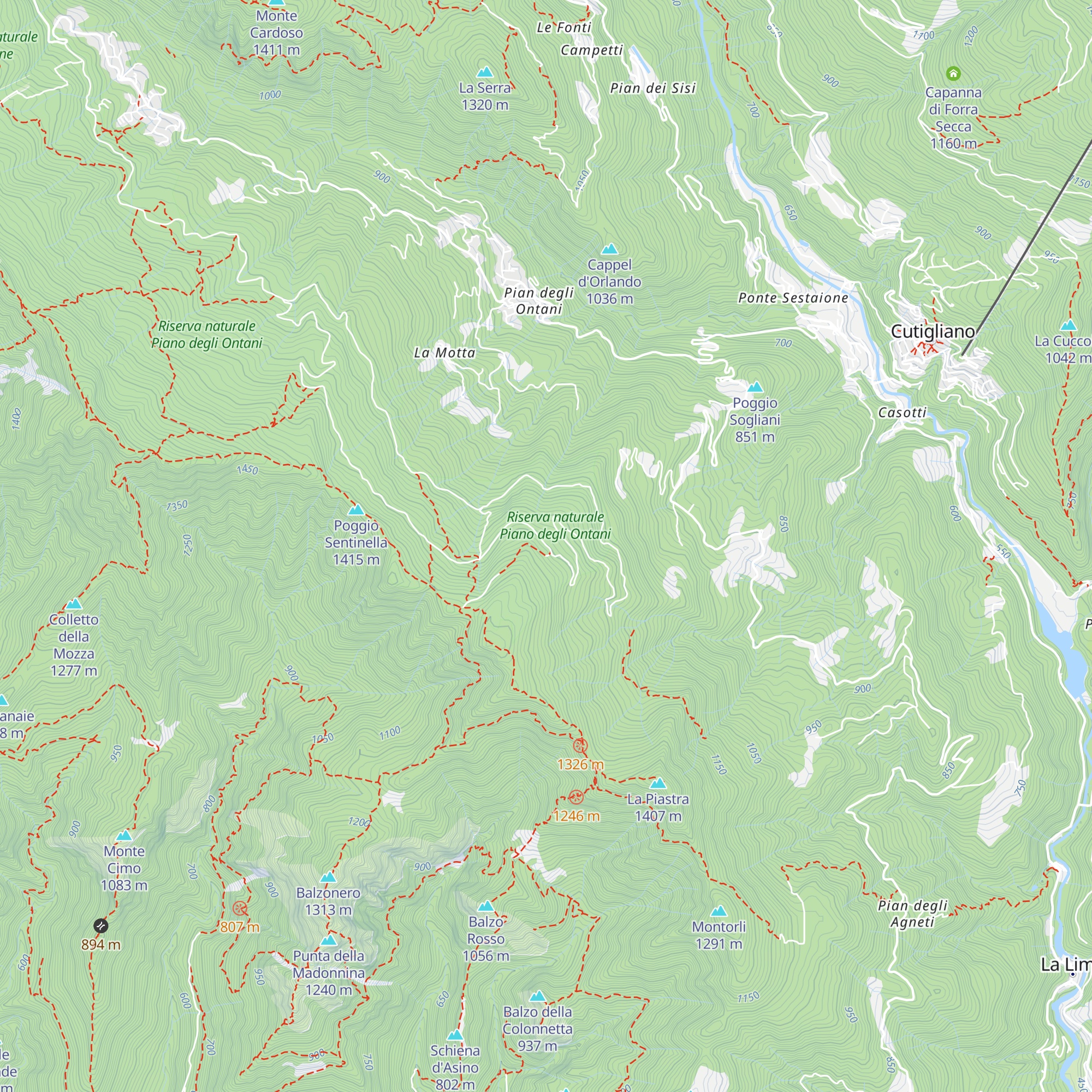 Rifugio Fonte dei Cecchini map