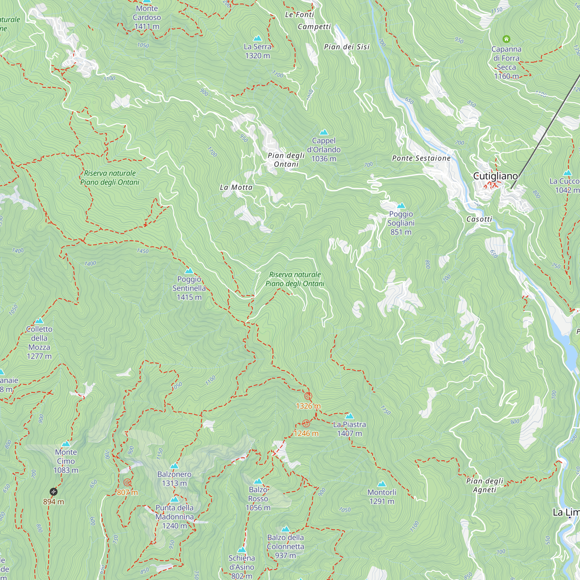 Rifugio Fonte dei Cecchini map