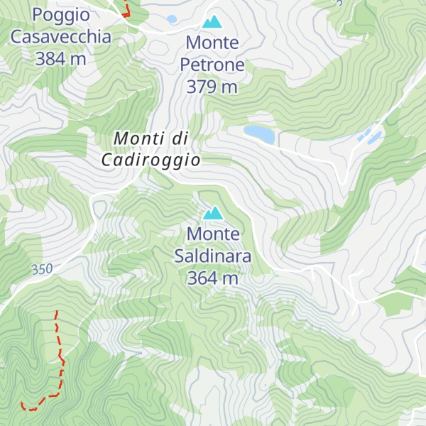 Map of Monte Saldinara