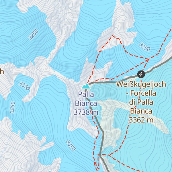 Map of Palla Bianca
