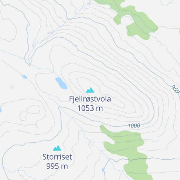 Map of Fjellrøstvola
