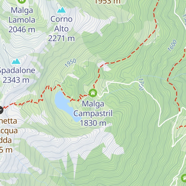 Map of Malga Campastril