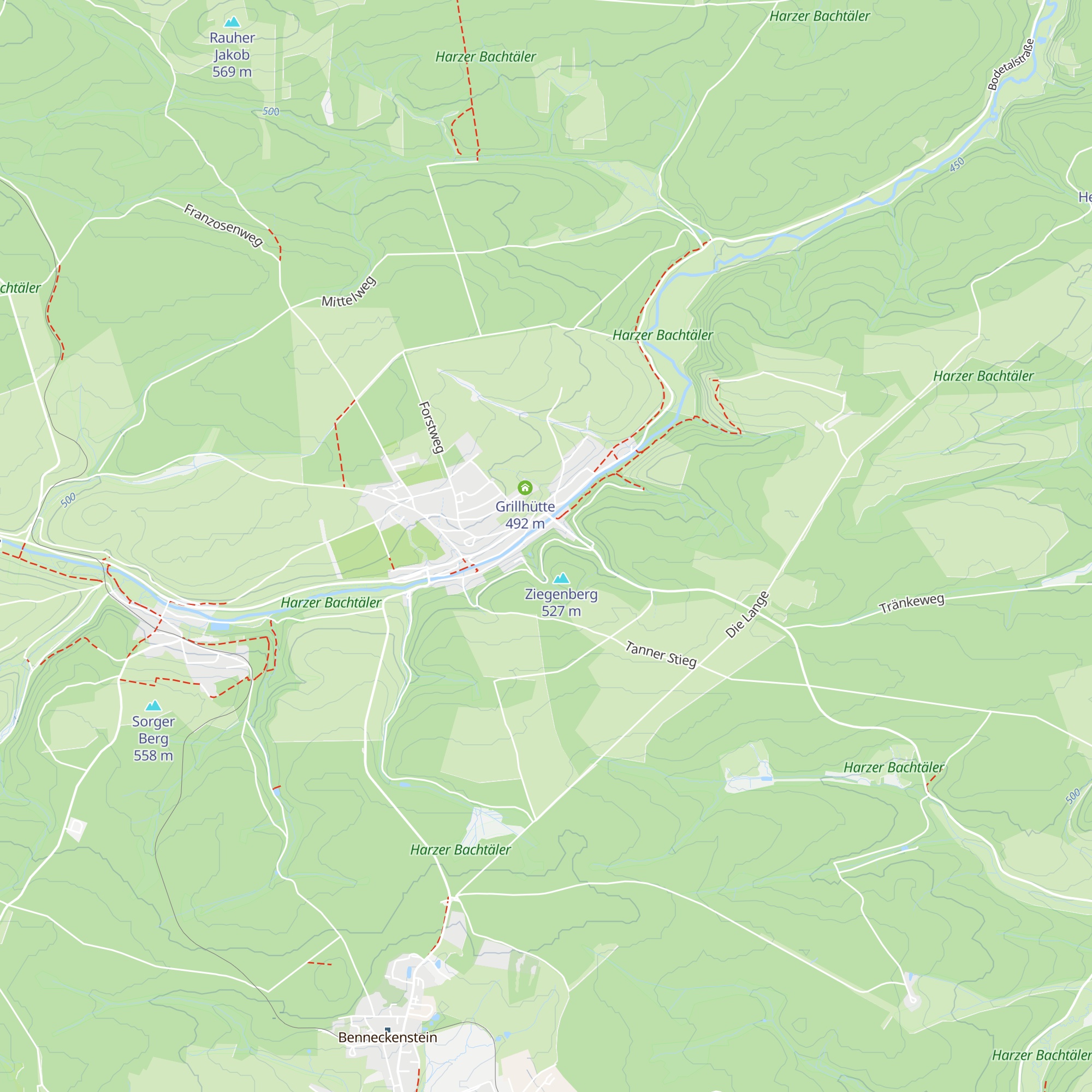 Schutzhütte Ziegenberg map