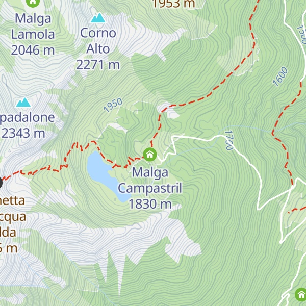 Map of Malga Campostril