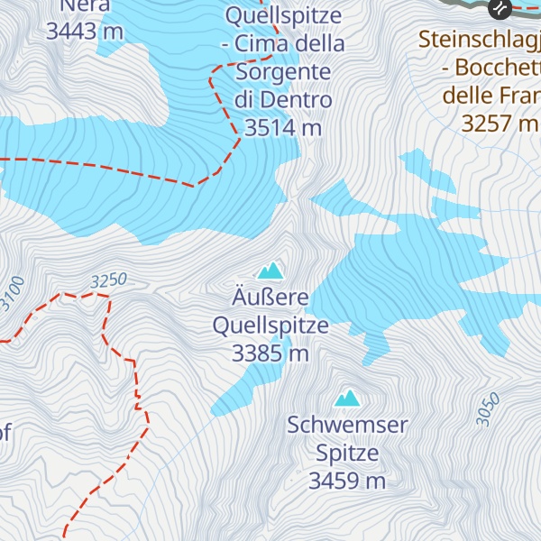 Map of Äußere Quellspitze