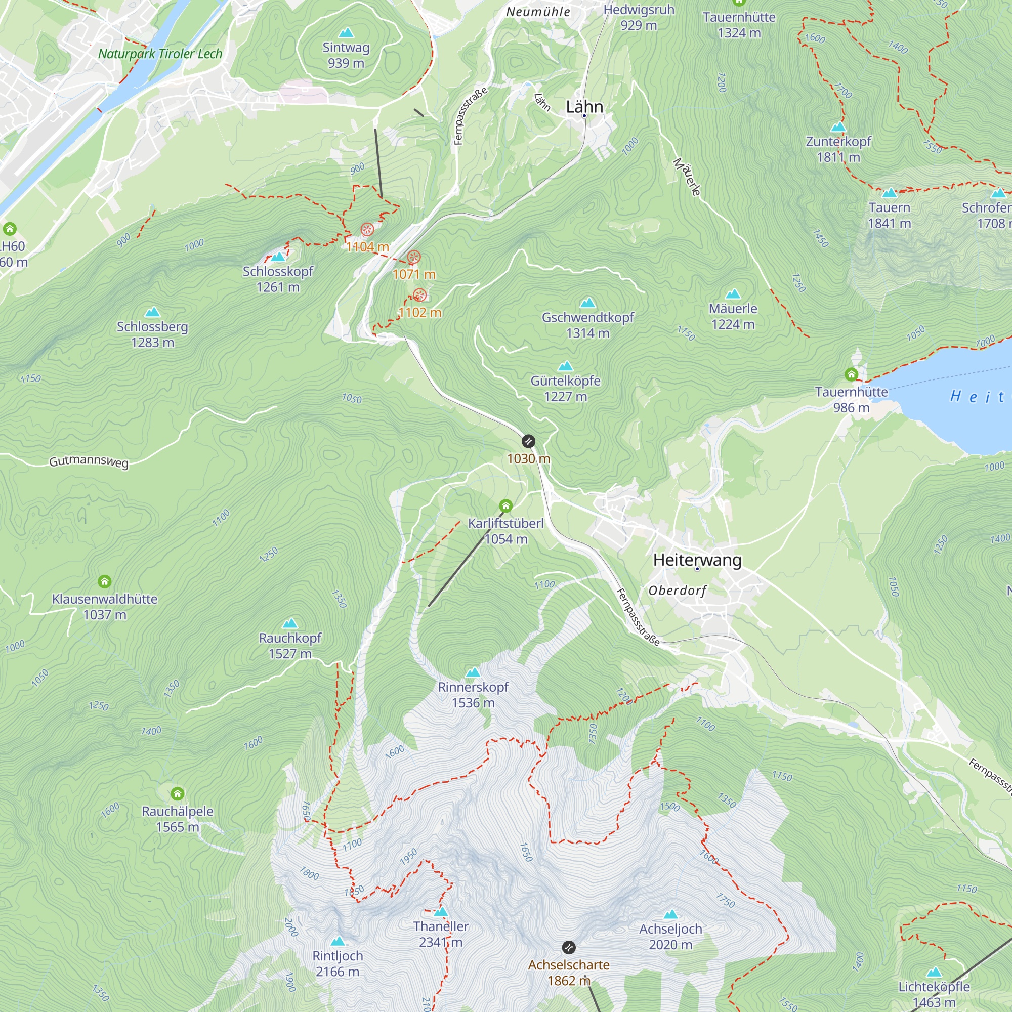 Karliftstüberl map