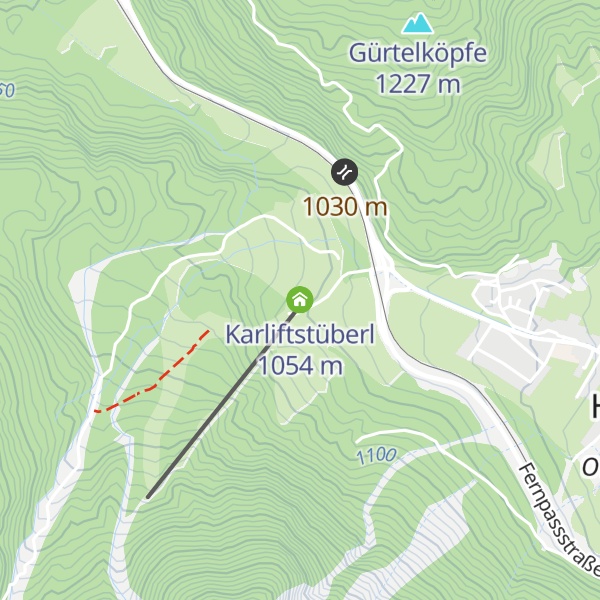 Map of Karliftstüberl