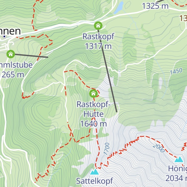 Map of Rastkopf-Hütte