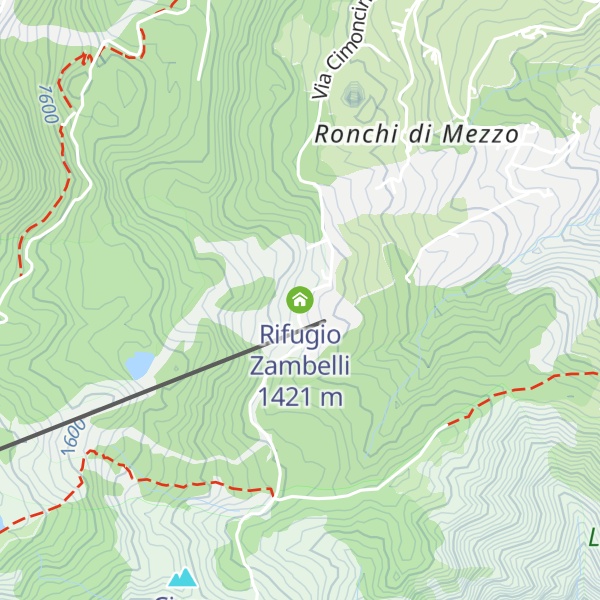 Map of Rifugio Zambelli