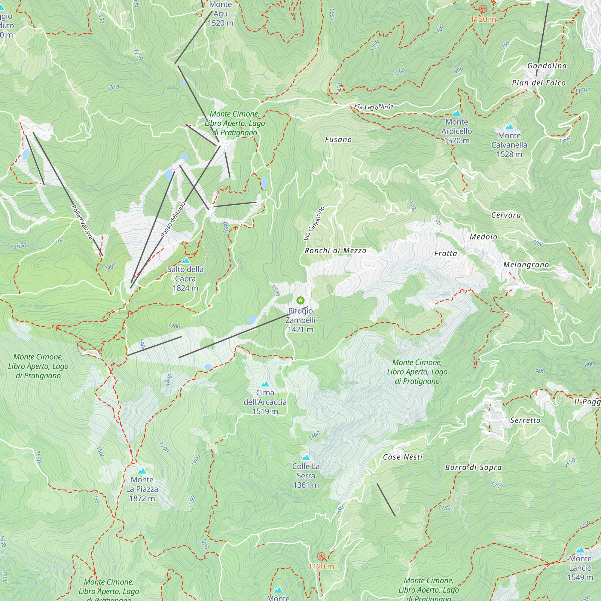 Rifugio Zambelli map