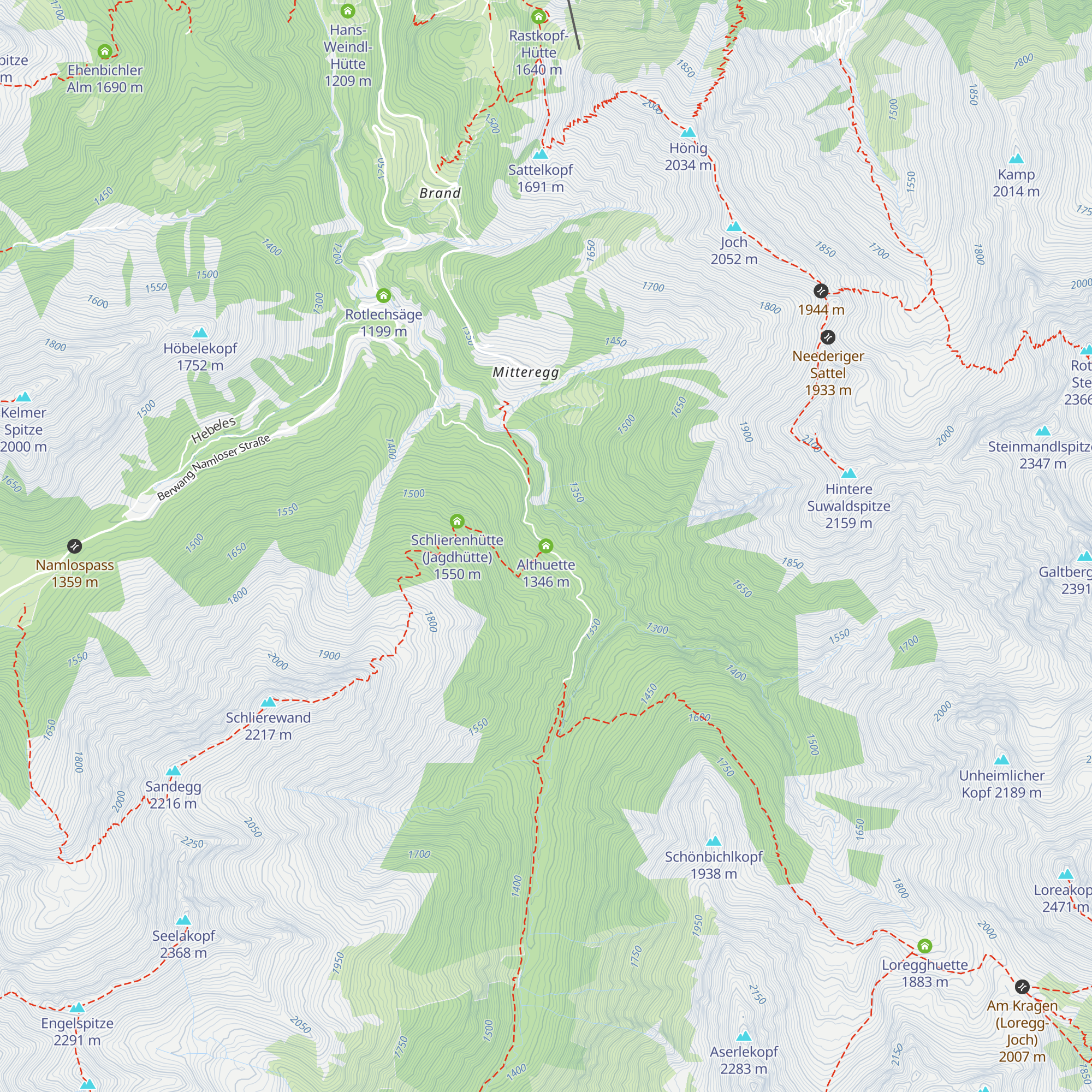 Althuette map