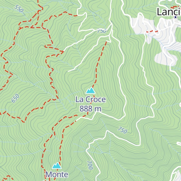 Map of La Croce