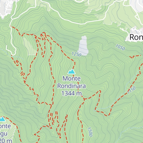 Map of Monte Rondinara